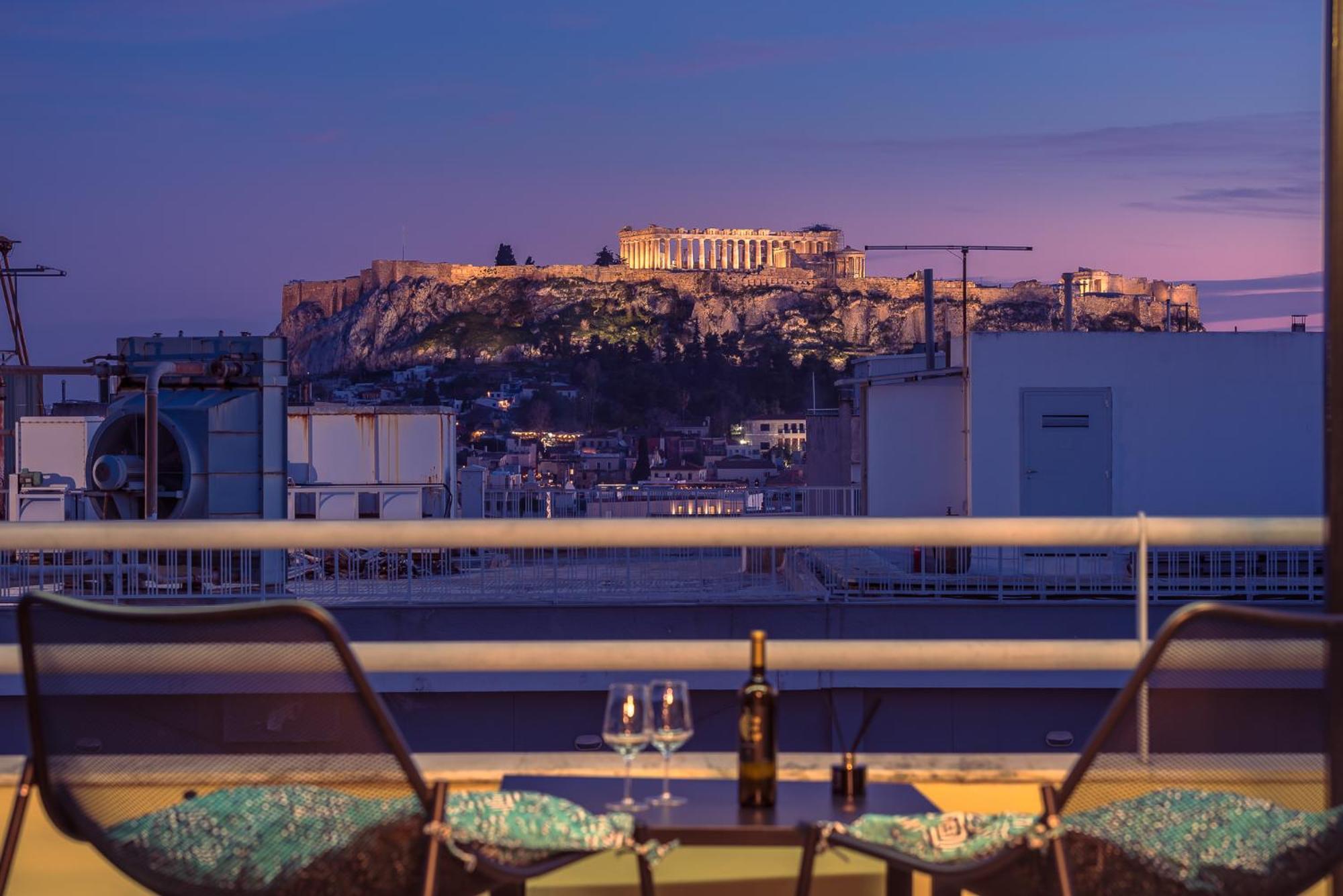 Acropolis View Mini Sky Suite & Hot Tub Афіни Екстер'єр фото