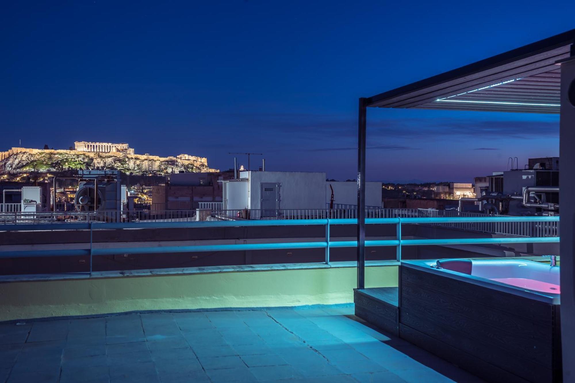 Acropolis View Mini Sky Suite & Hot Tub Афіни Екстер'єр фото