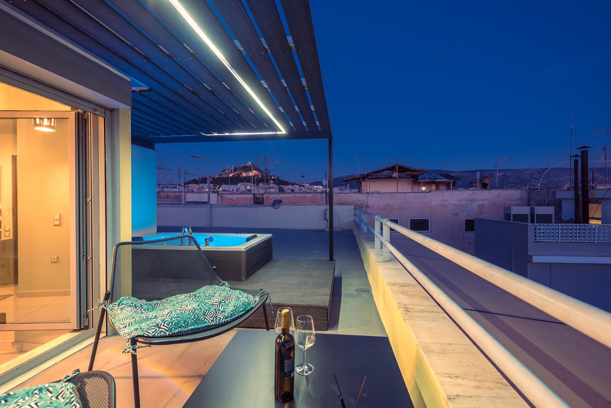 Acropolis View Mini Sky Suite & Hot Tub Афіни Екстер'єр фото