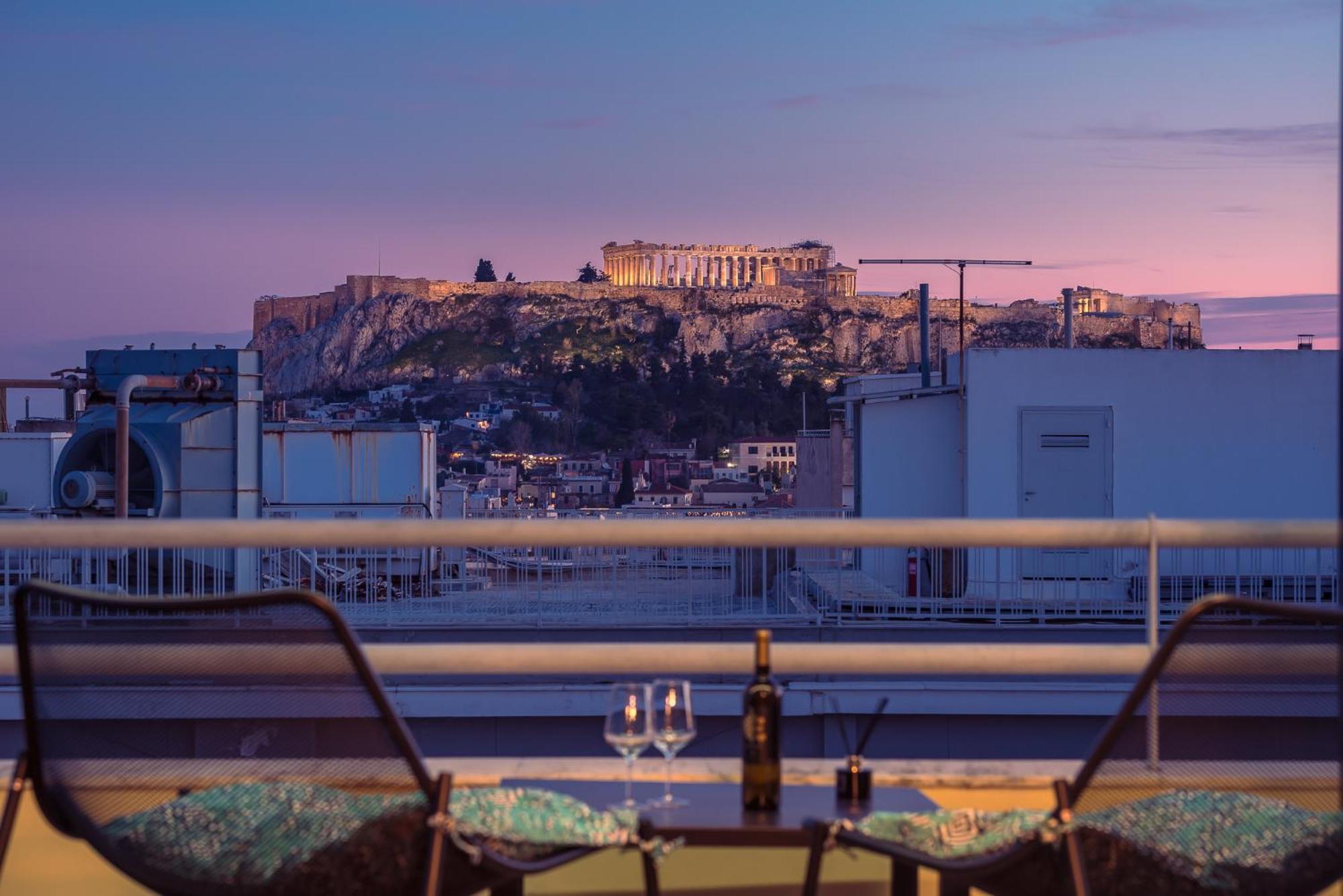 Acropolis View Mini Sky Suite & Hot Tub Афіни Екстер'єр фото
