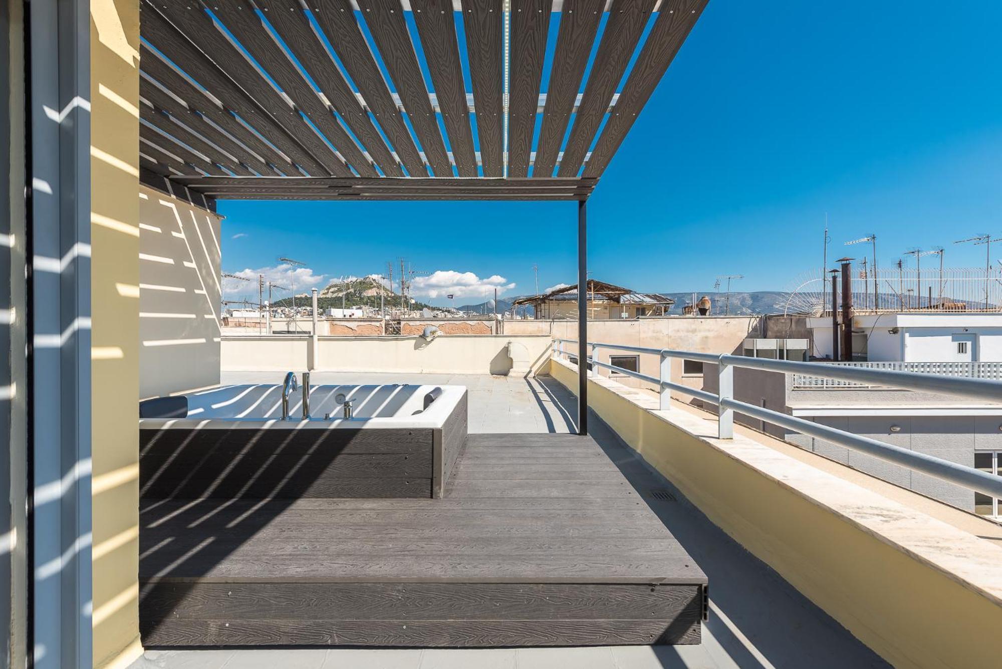Acropolis View Mini Sky Suite & Hot Tub Афіни Екстер'єр фото