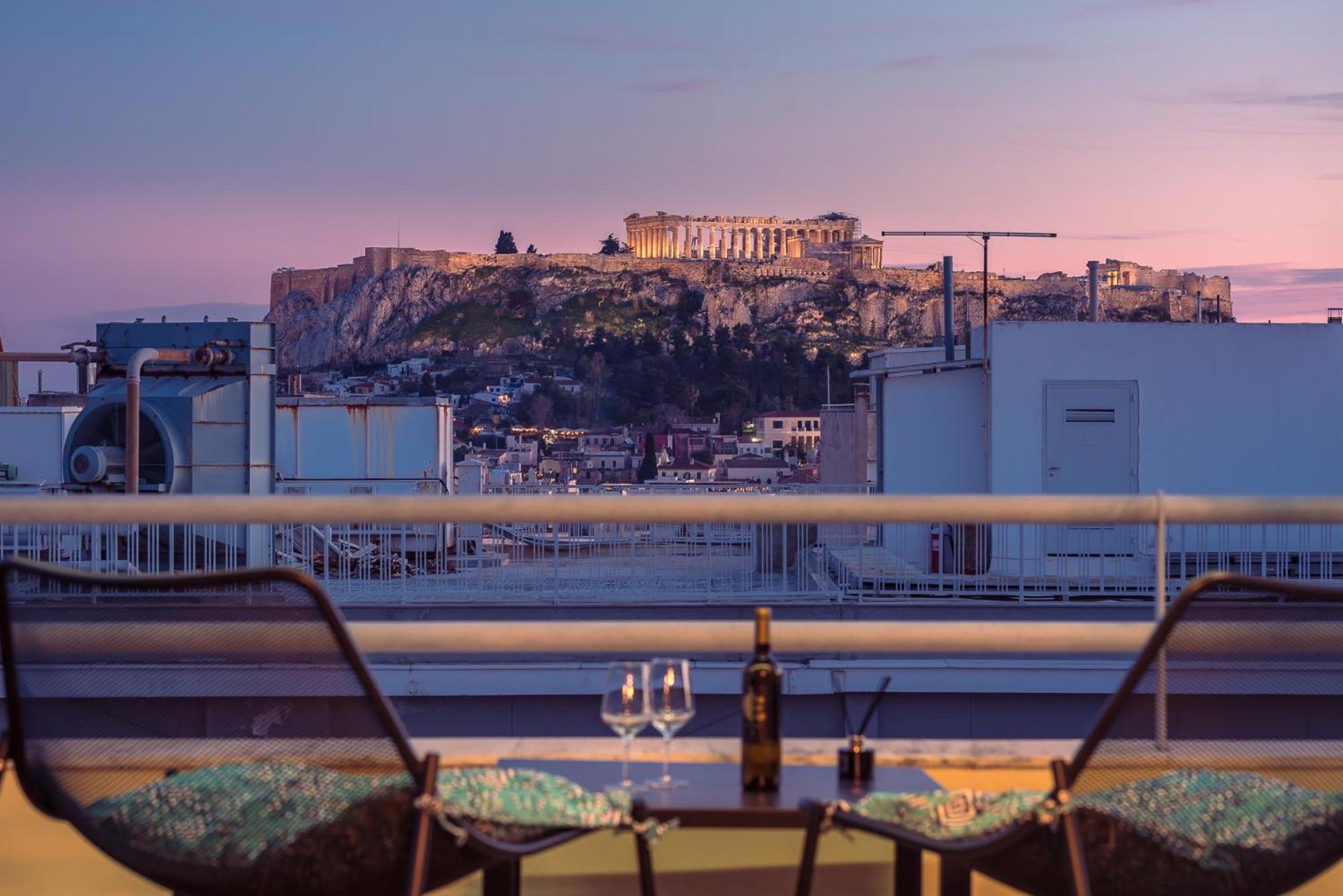 Acropolis View Mini Sky Suite & Hot Tub Афіни Екстер'єр фото