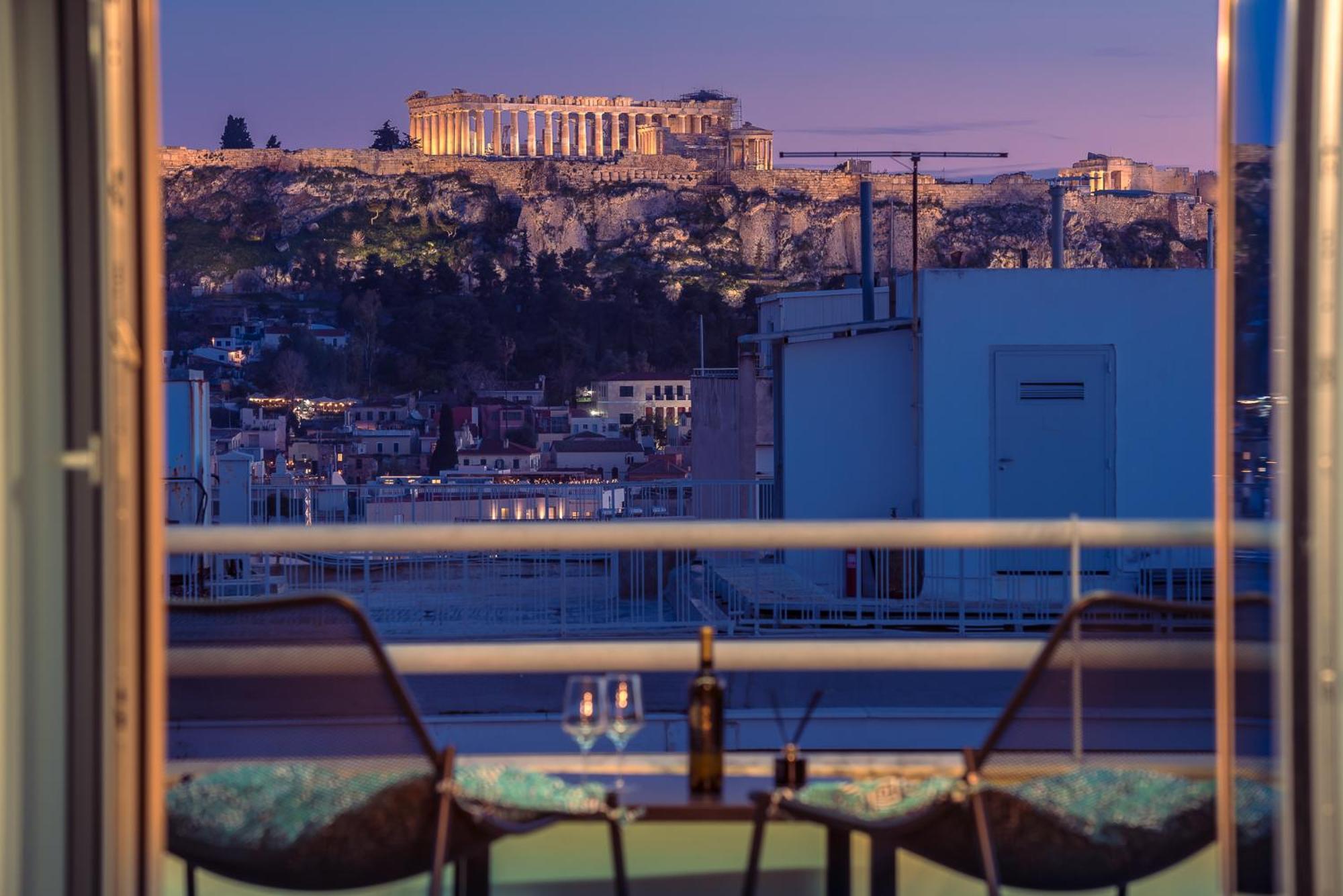 Acropolis View Mini Sky Suite & Hot Tub Афіни Екстер'єр фото
