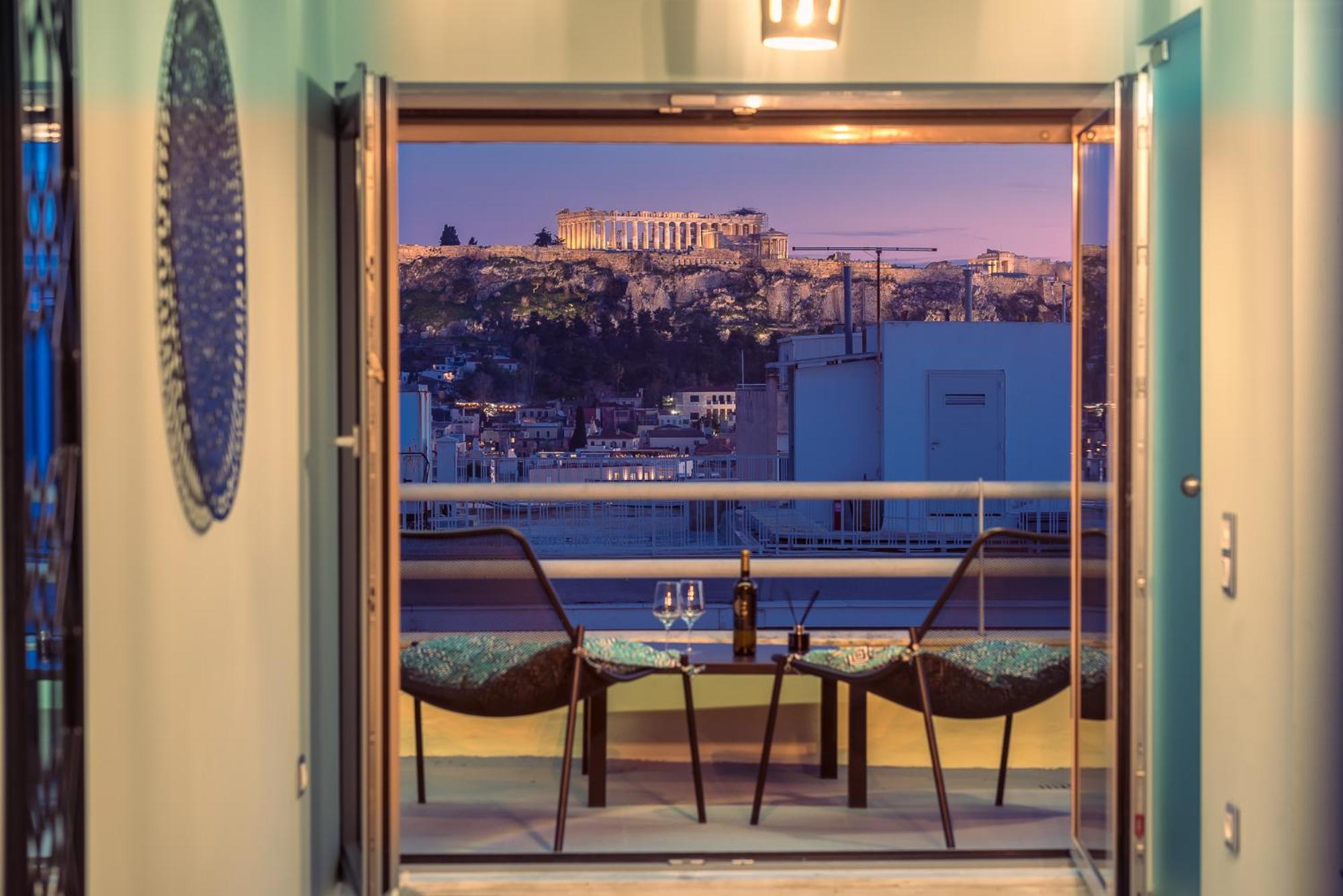 Acropolis View Mini Sky Suite & Hot Tub Афіни Екстер'єр фото