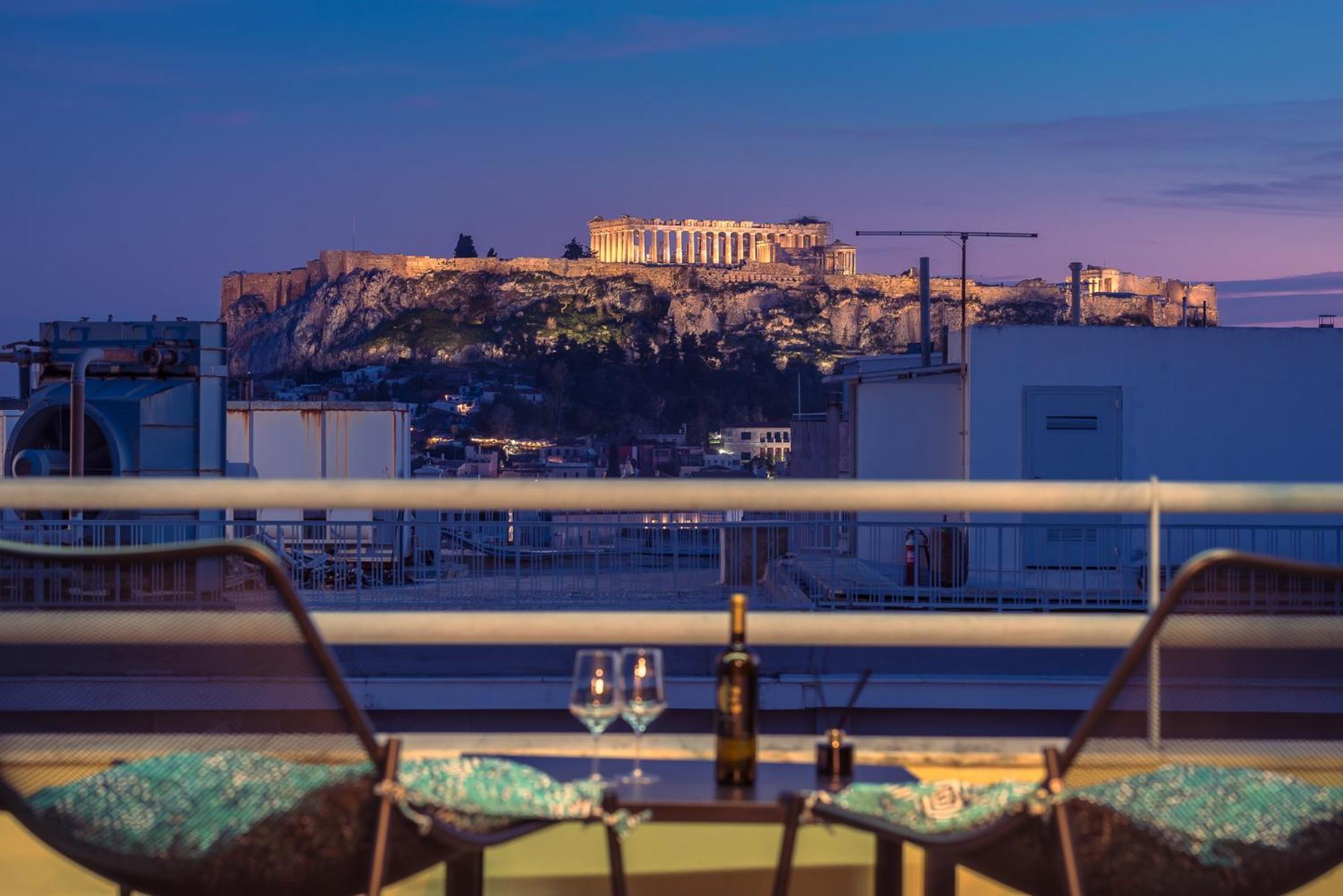 Acropolis View Mini Sky Suite & Hot Tub Афіни Екстер'єр фото