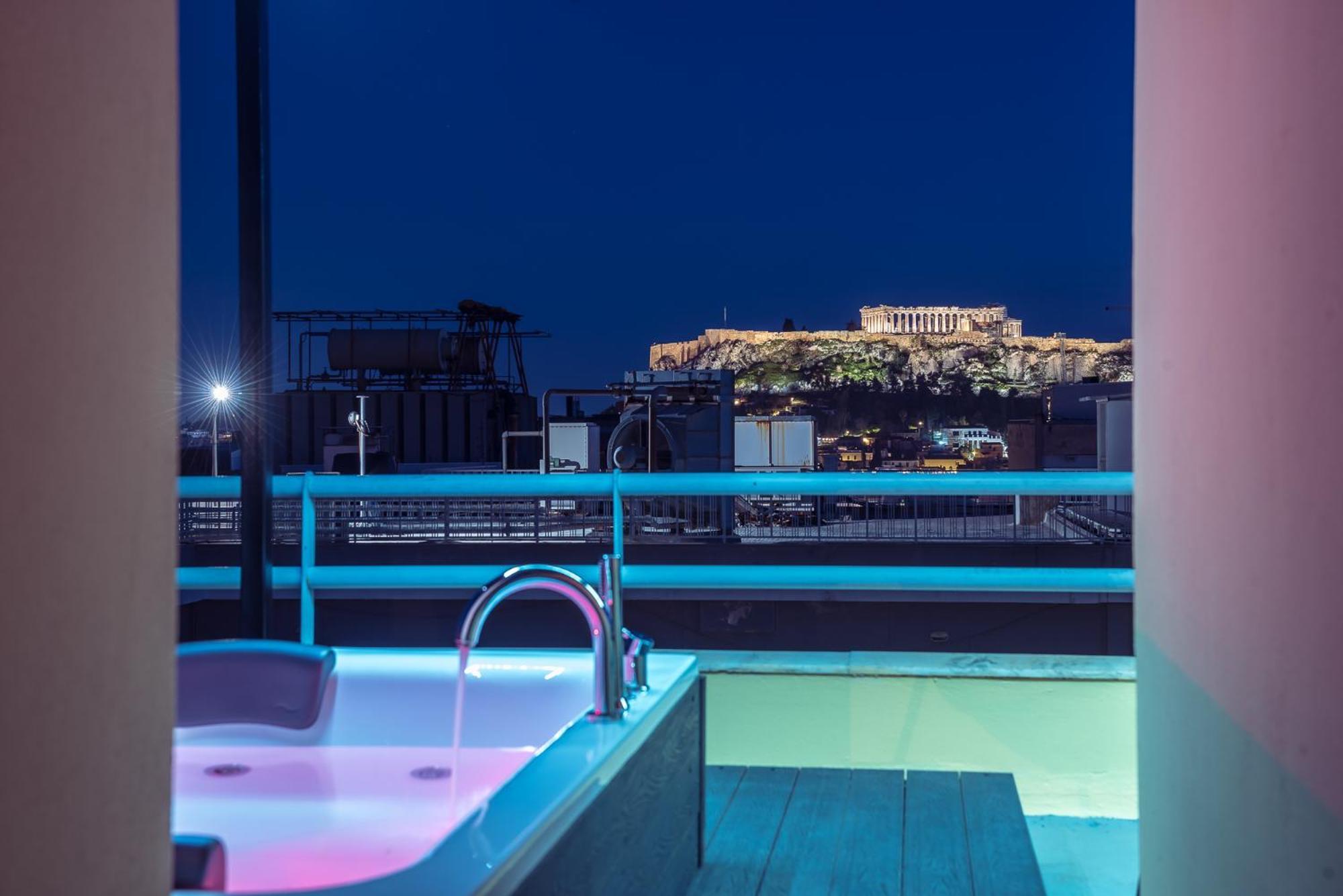 Acropolis View Mini Sky Suite & Hot Tub Афіни Екстер'єр фото